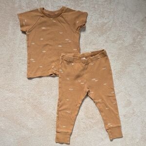 Colored Organics Short Sleeve Jammies Sunrise Ginger 18-24M
